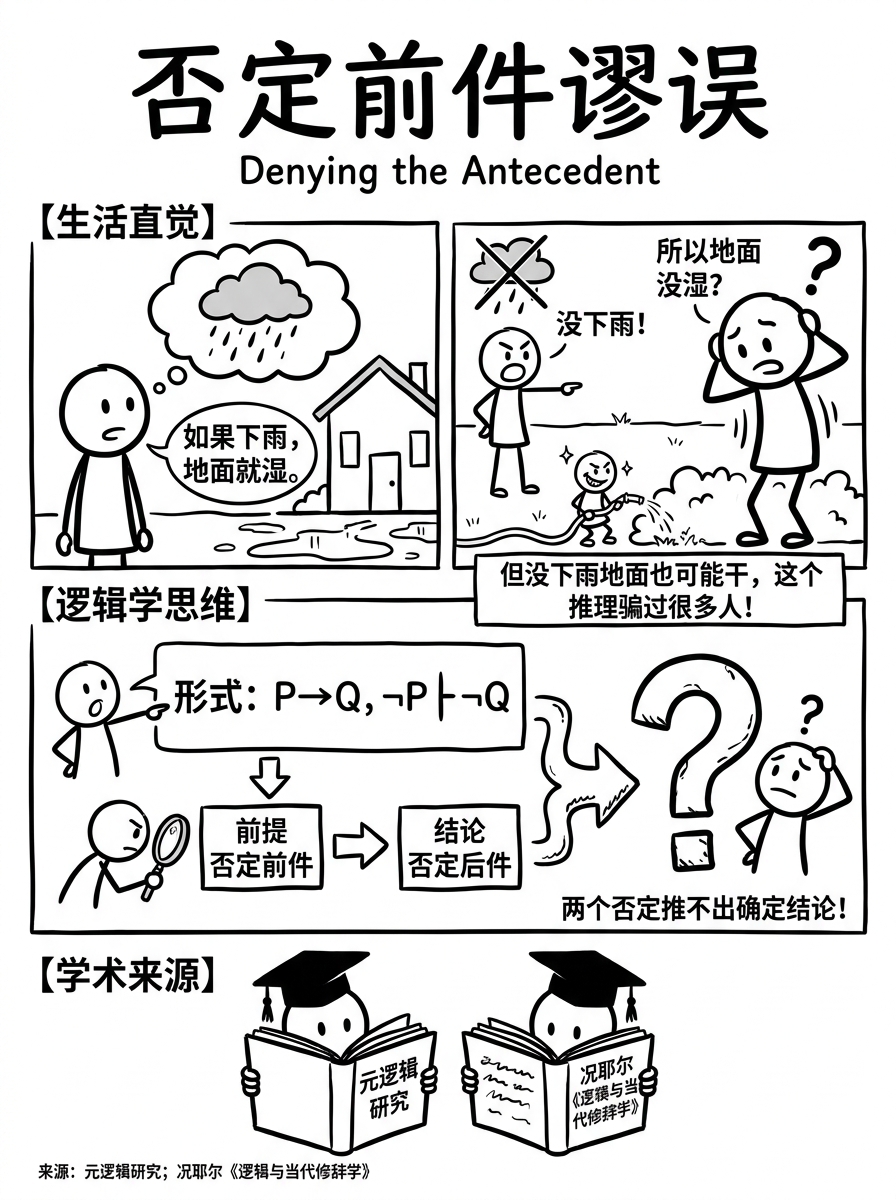 否定前件谬误