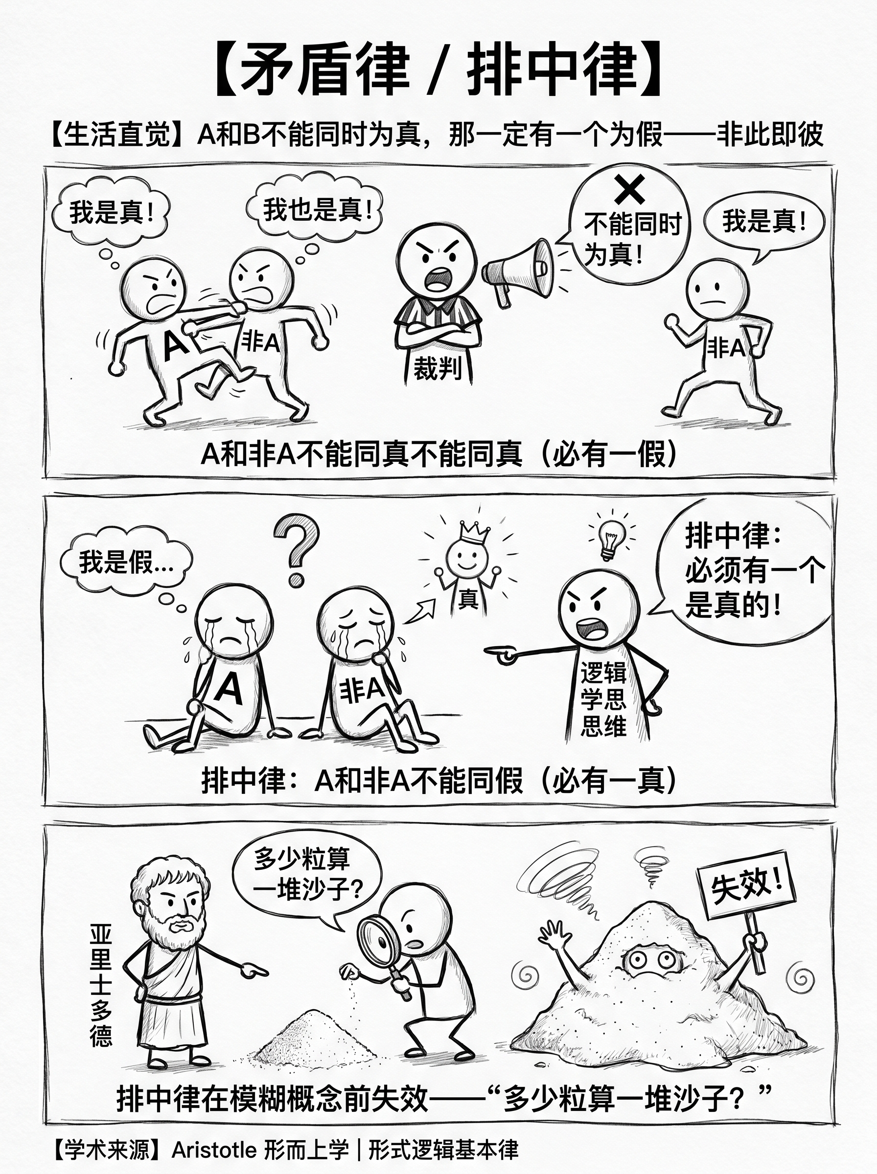 矛盾律和排中律
