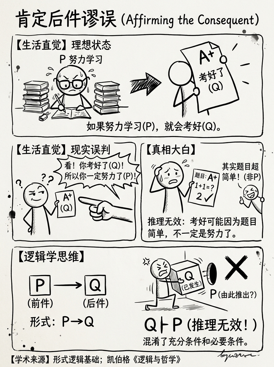 肯定后件谬误